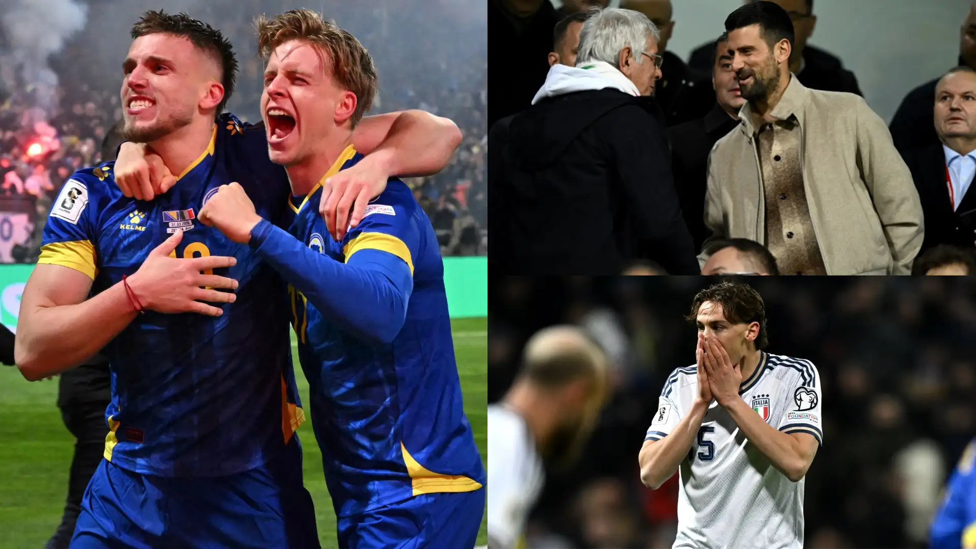 Djokovic świętuje sensację! Bośnia i Hercegowina wyeliminowała Włochy